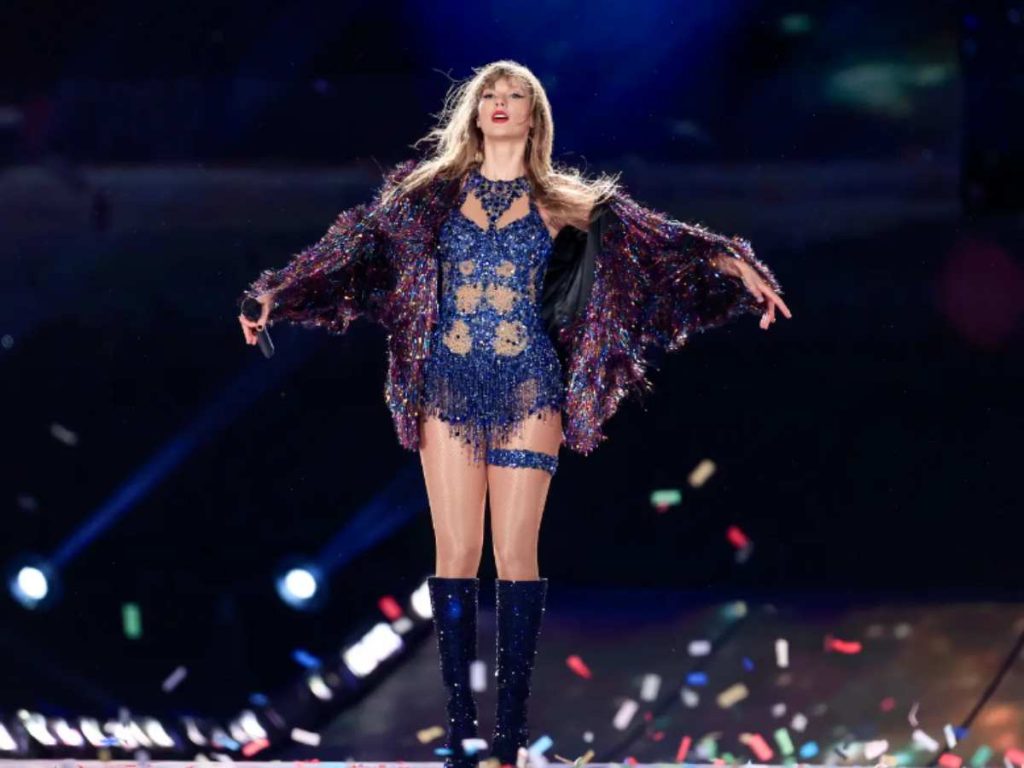 Taylor Swift at Eras Tour (Image: Getty)