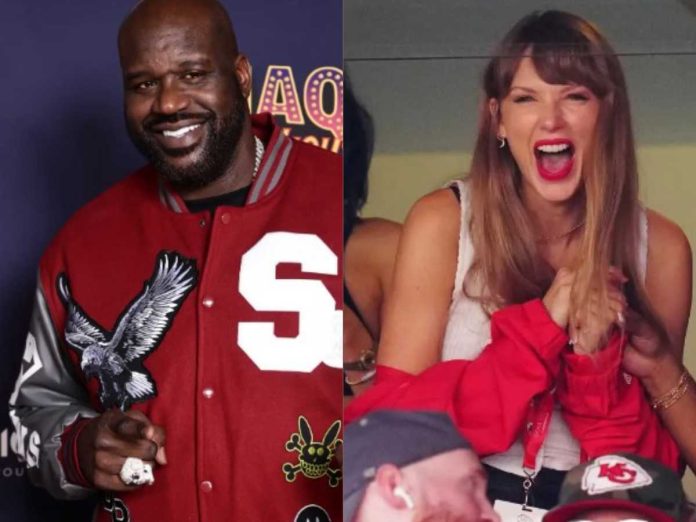 Shaquille O'Neal and Taylor Swift (Image: Getty)