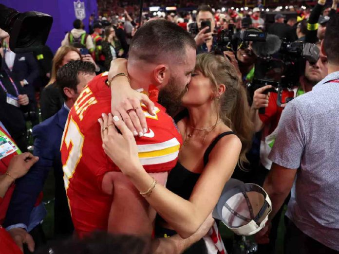Taylor Swift and Travis Kelce (Image: Getty)