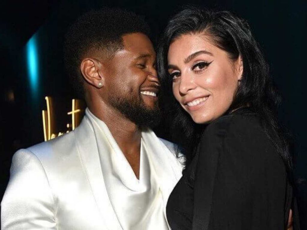 Usher and his long-time girlfriend, Jenn Goicoechea