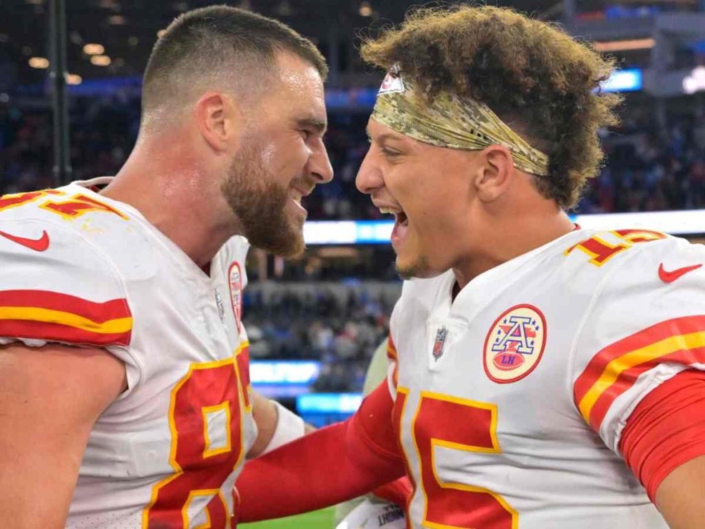 Travis Kelce and Patrick Mahomes (Image: Getty)