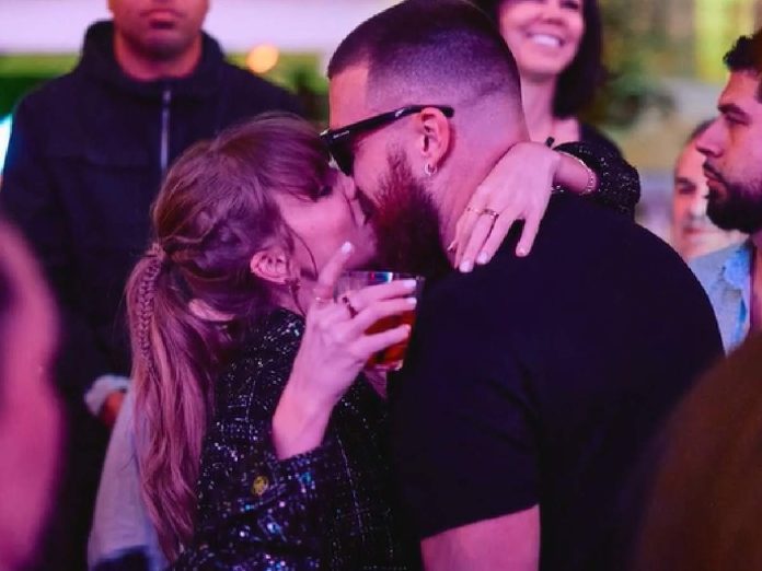 Taylor Swift and Travis Kelce (Image: X)