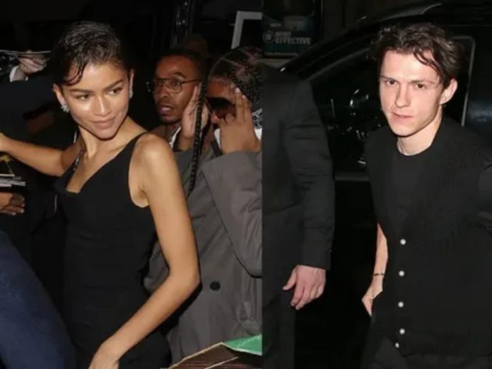 Zendaya and Tom Holland at the after party of the 'Dune: Part Two' premier