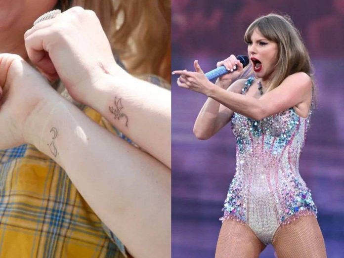 Swifties getting inked and Taylor Swift (Image: Getty)