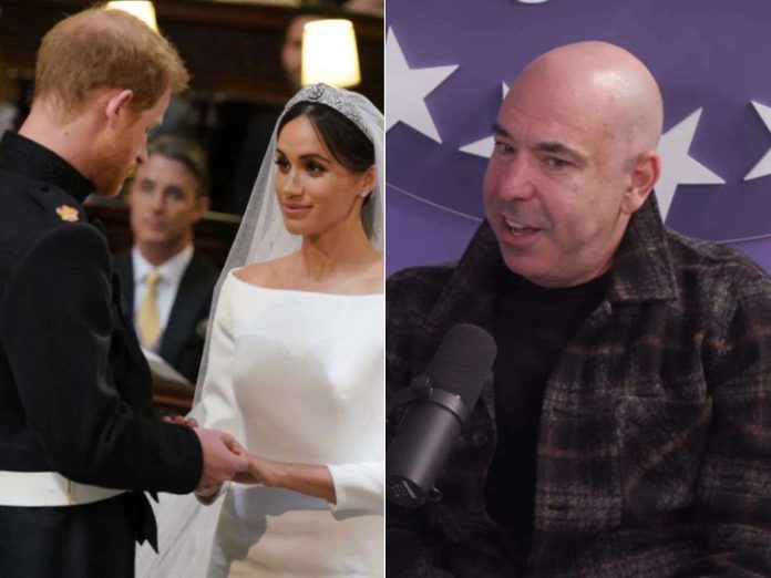 Prince Harry and Meghan Markle (L) and Rick Hoffman (R) (Image: Getty)