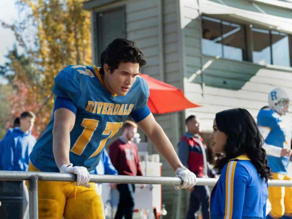 Camila Mendes with Ex Charles Melton On the set of ‘Riverdale’