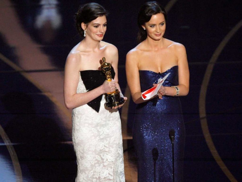 Emily Blunt and Anne Hathaway (Image: Getty)