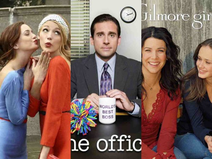 Gossip Girl. The Office and Gilmore Girls