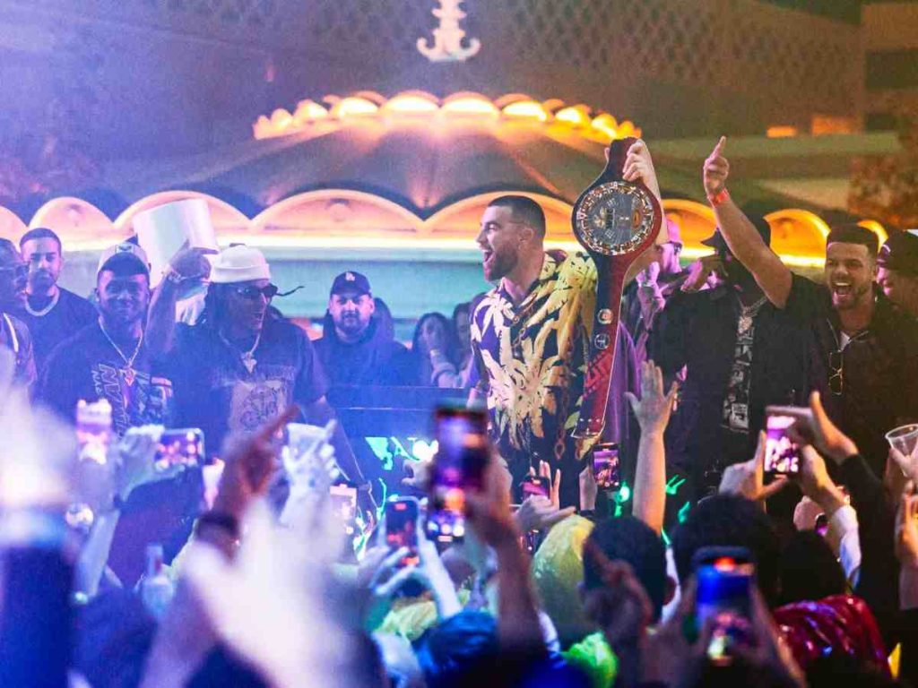 Travis Kelce parties in Vegas (Credits: XS NIGHTCLUB AT WYNN LAS VEGAS)