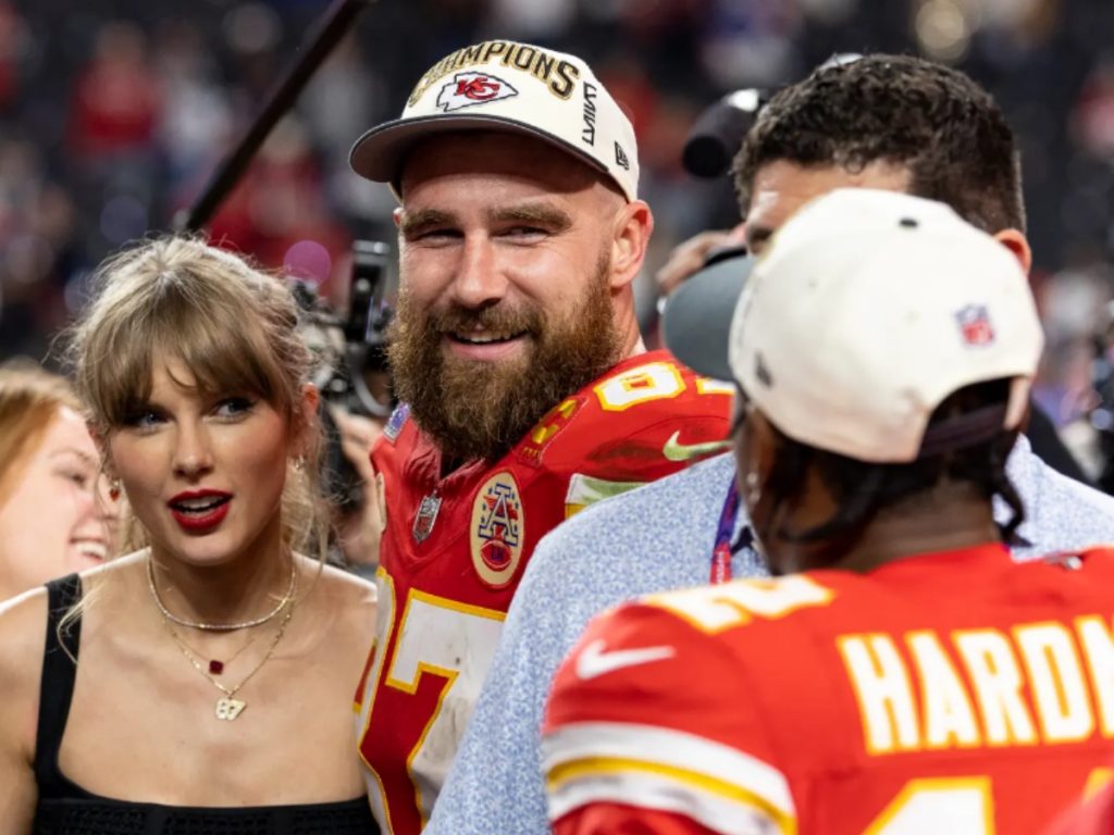 Taylor Swift and Travis Kelce (Credit: Getty)