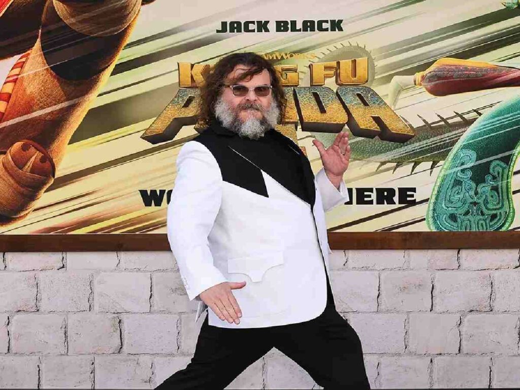 Jack Black at 'Kung Fu Panda 4' premier (Image: Getty)