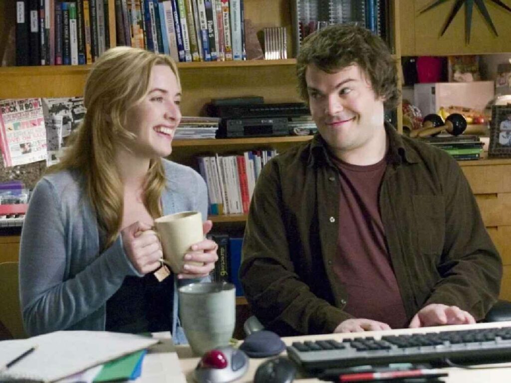 Jack Black and Kate Winslet in 'The Holiday' (Image: Netflix)