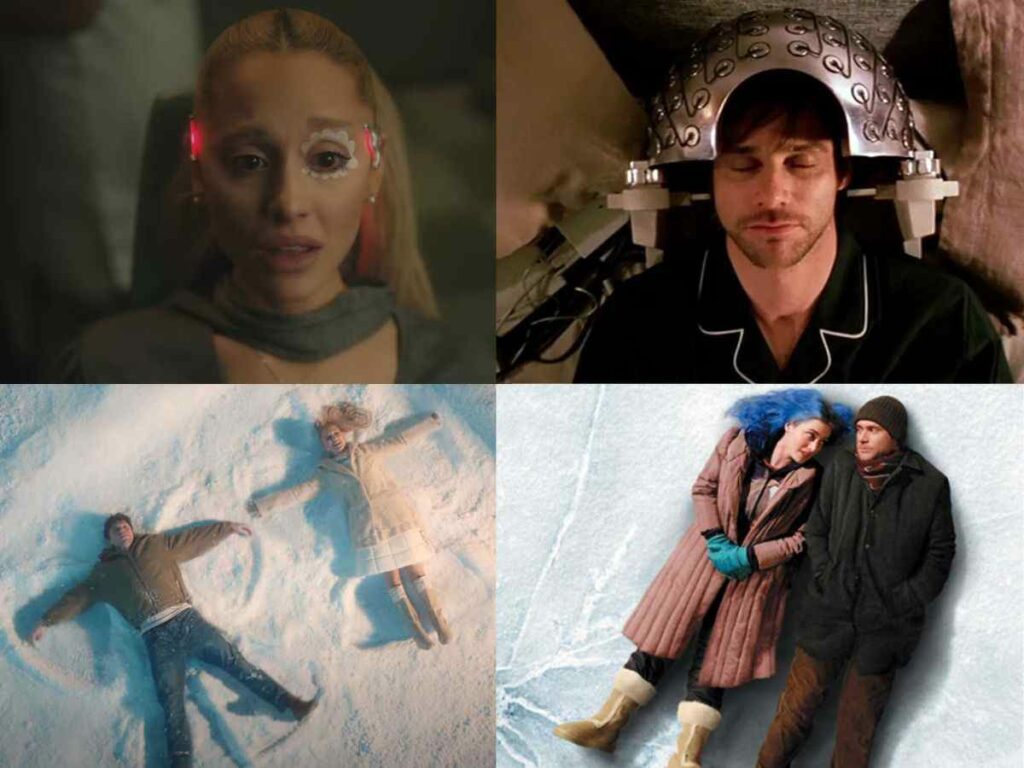 Parallels between Ariana Grande's music video and 'Eternal Sunshine Of The Spotless Mind'