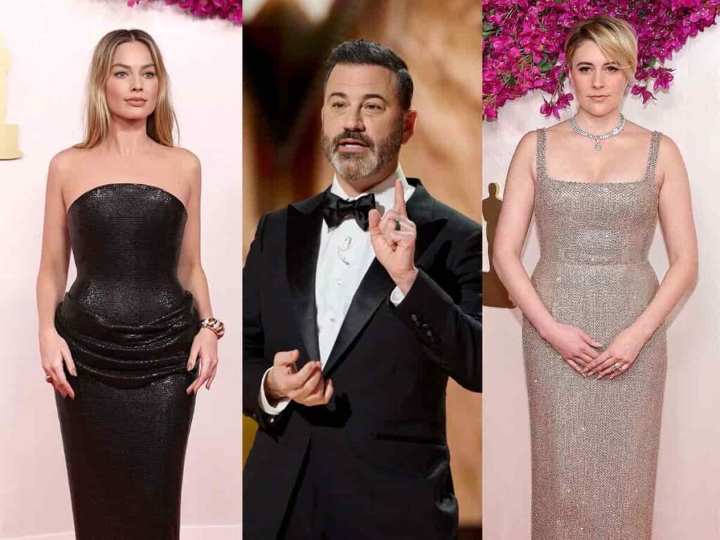 Jimmy Kimmel jokes about Margot Robbie and Greta Gerwig's Oscar snub