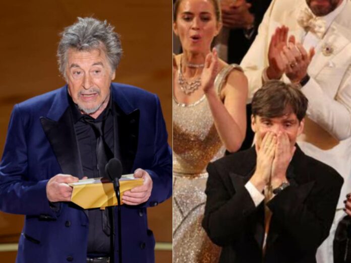 Al Pacino and 'Oppenheimer' cast at the Oscars (Credit: X)