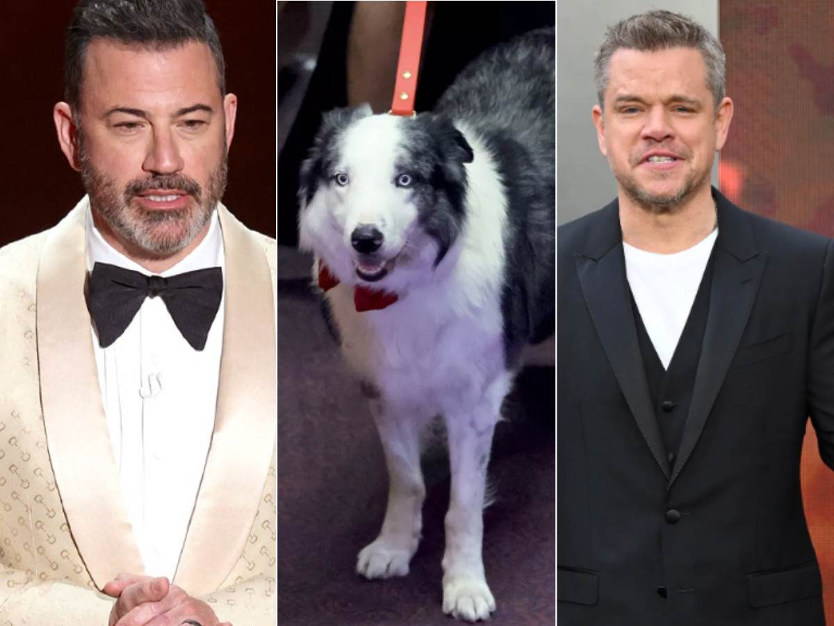 Messi The Dog Joins Jimmy Kimmel's "Feud" With Matt Damon At Oscars By