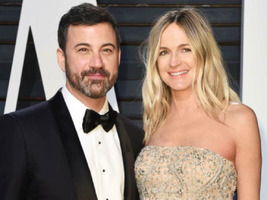 Jimmy Kimmel and his wife (Credit: X)