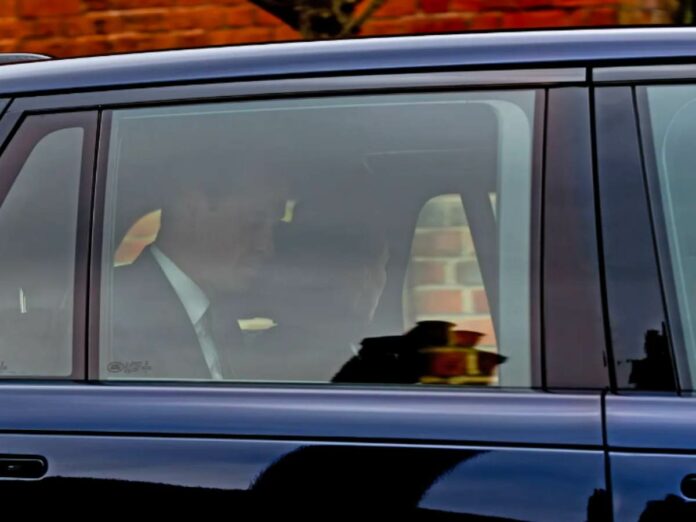 Kate Middleton and Prince William leaving Windsor Castle (Image: X)