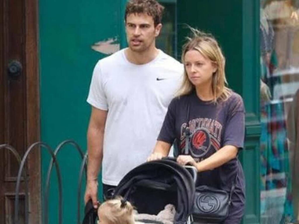 Theo and his wife with their daughter. 