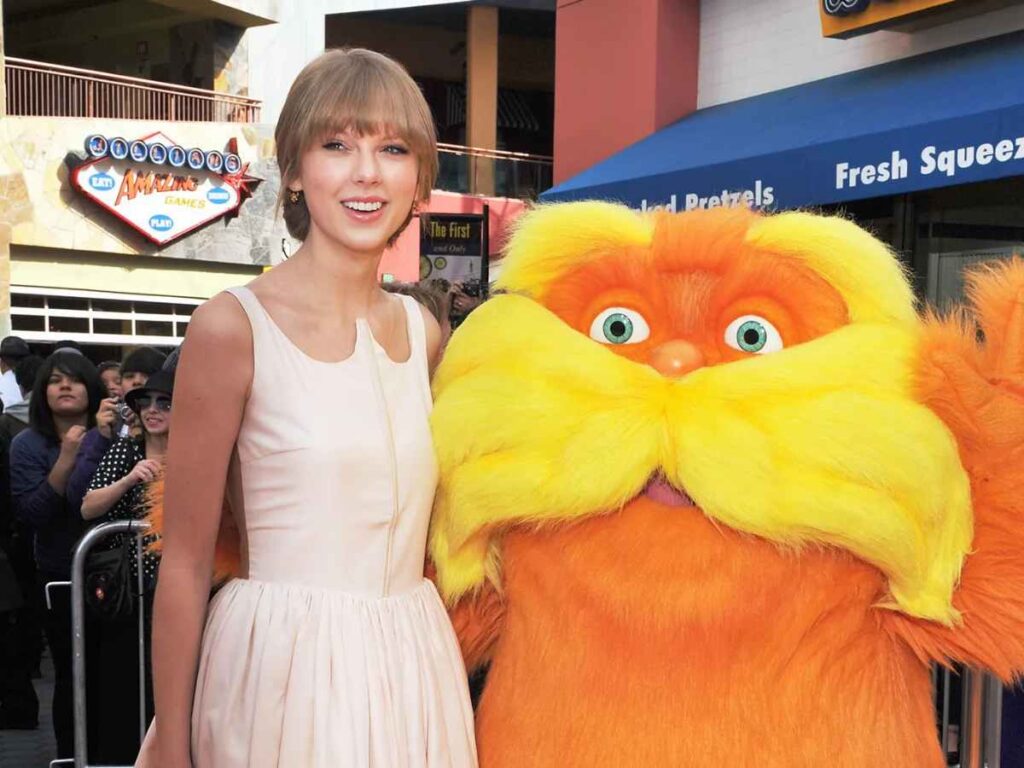 Taylor Swift at the premier of 'The Lorax'