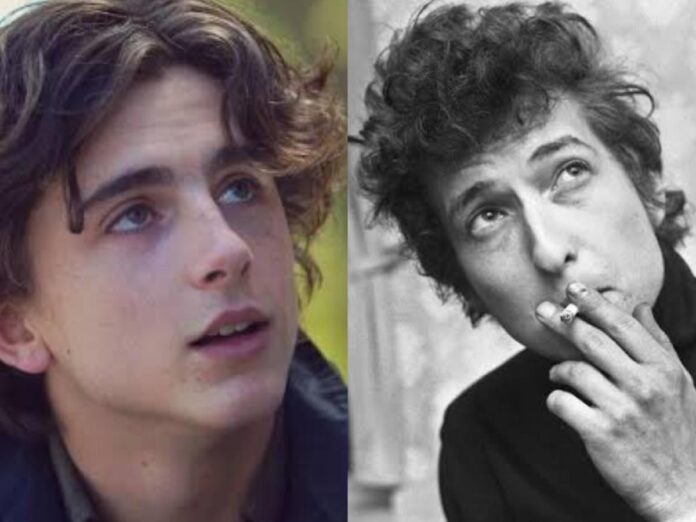 Resemblance between Timothée Chalamet and Bob Dylan