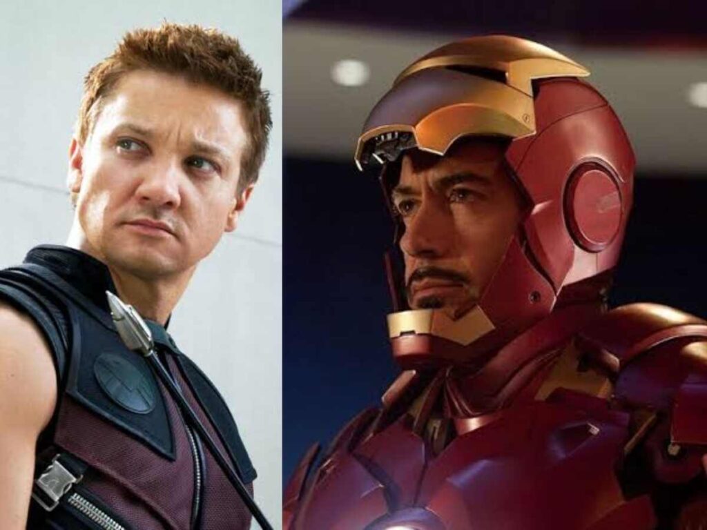 Hawkeye and Iron Man