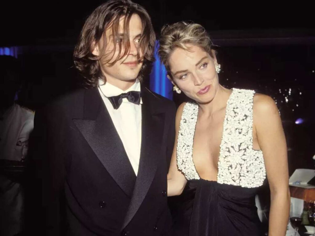 Johnny Depp and Sharon Stone