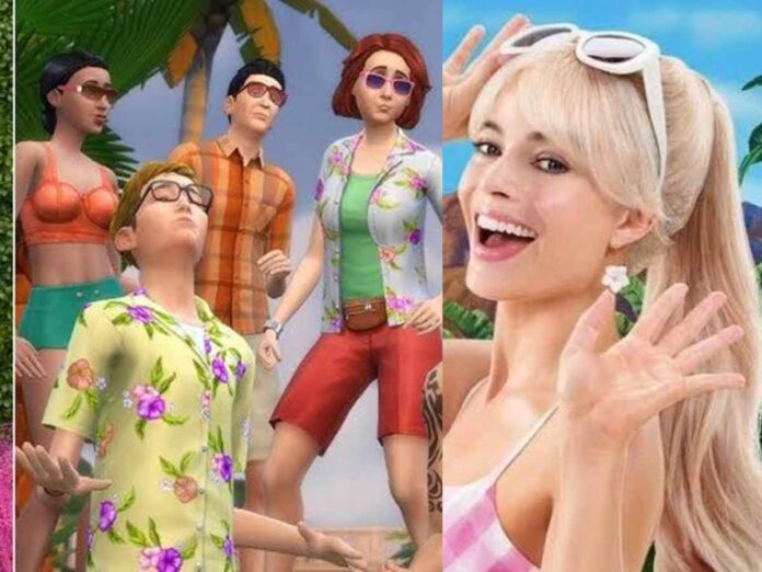 The Sims and Margot Robbie