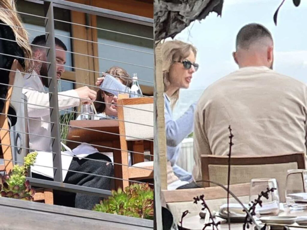 Travis Kelce and Taylor Swift on a romantic date (Credits: X)