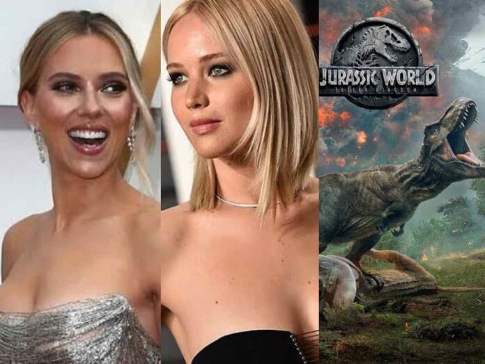 Scarlet Johansson, Jennifer Lawrence, and Jurassic World