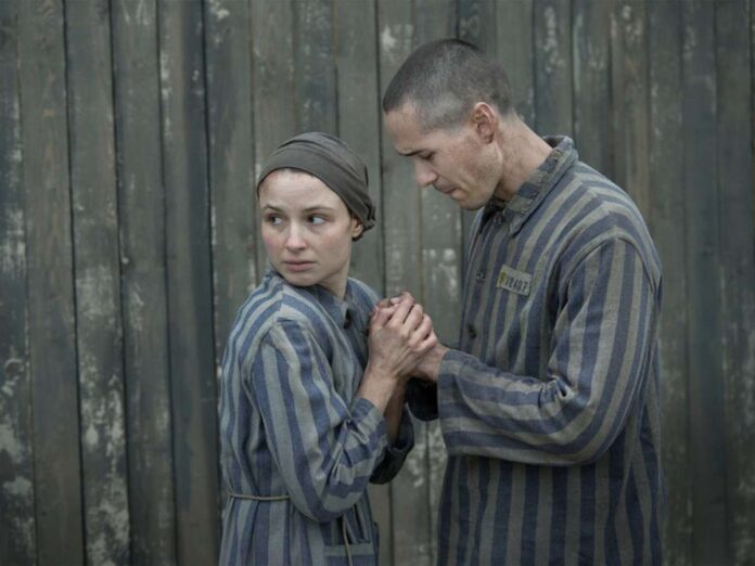 A still from upcoming 'The Tattooist of Auschwitz' (Image: Peacock)
