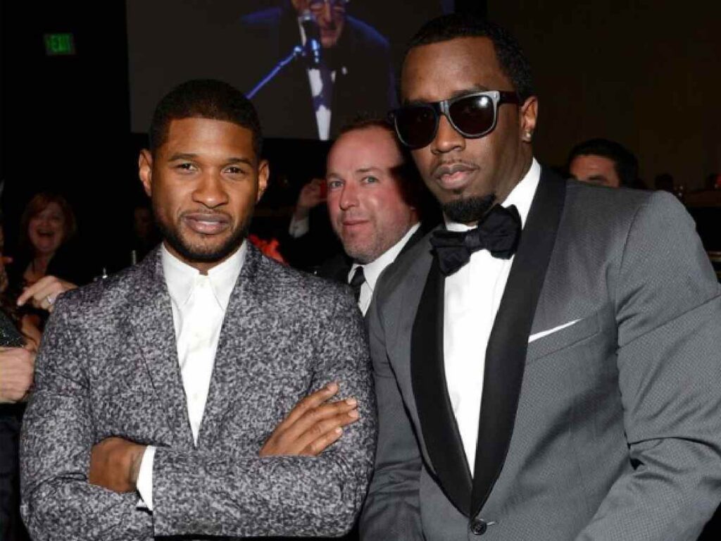 Sean "Diddy" Combs and Usher (Credit: X)