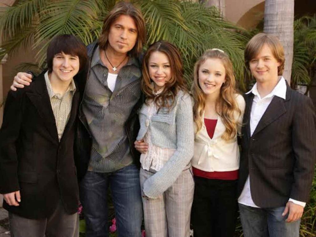 The young cast of Hannah Montana