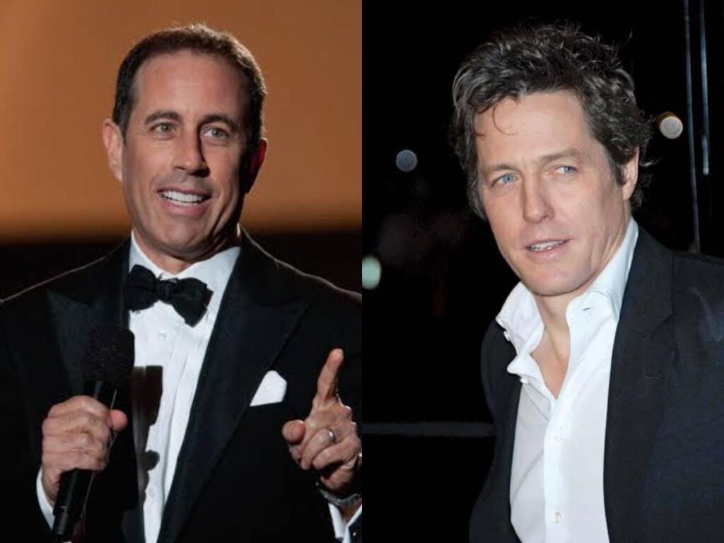 Jerry Seinfeld and Hugh Grant 