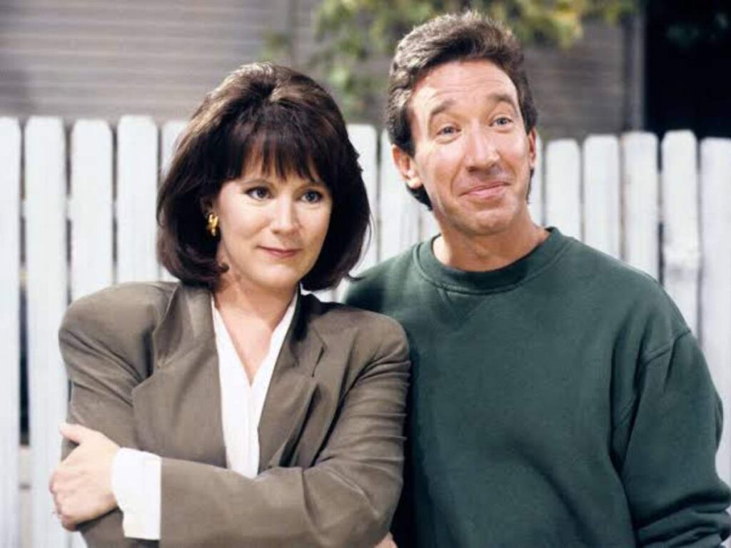 Patricia Richardson and Tim Allen during Home Improvement via Getty
