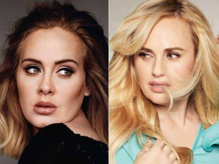 Adele (L) and Rebel Wilson (R)