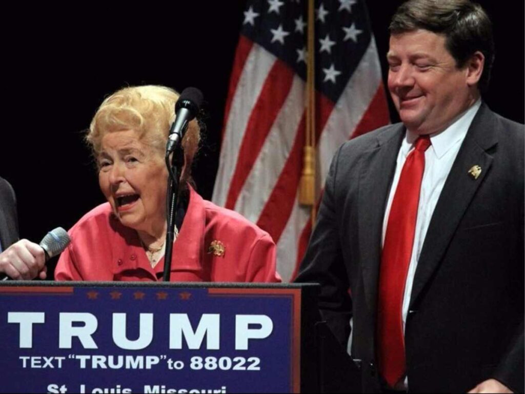 Phyllis Schlafly endorsing Donald Trump
