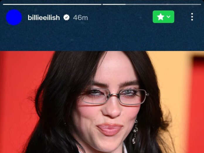 Billie Eilish adds all her followers to close friends