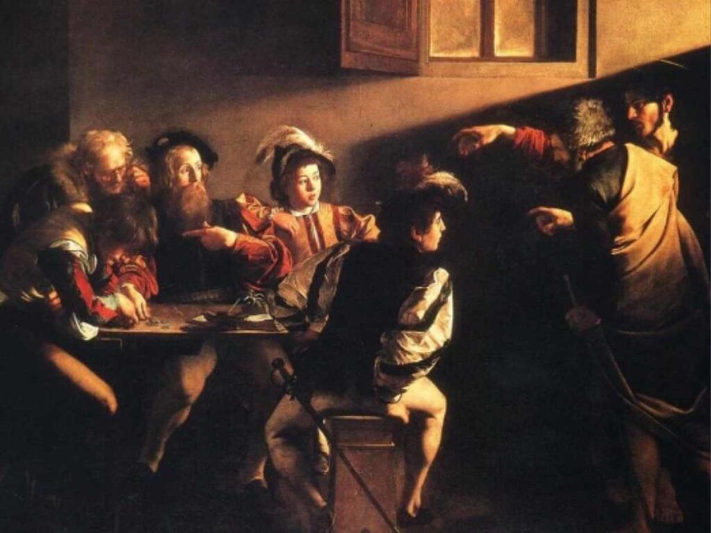 'The Calling of St. Matthew' by Caravaggio