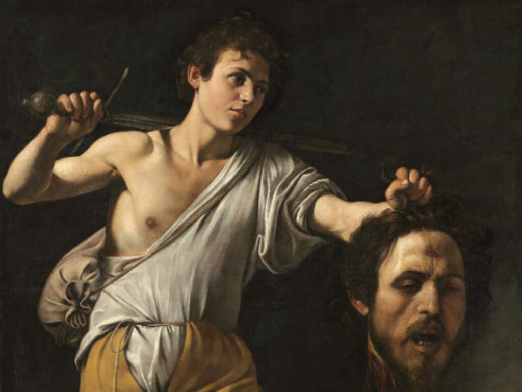 'David with the Head of Goliath' by Caravaggio