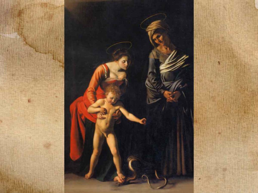 'Madonna and Child with St. Anne' by Caravaggio