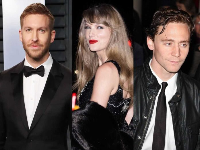 Calvin Harris, Taylor Swift and Tom Hiddleston