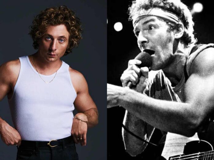 Jeremy Allen White (L) and Bruce Springsteen (R)