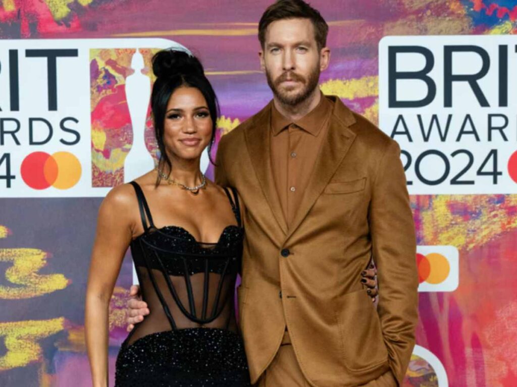 Calvin Harris and his wife Vick (Credit: X)