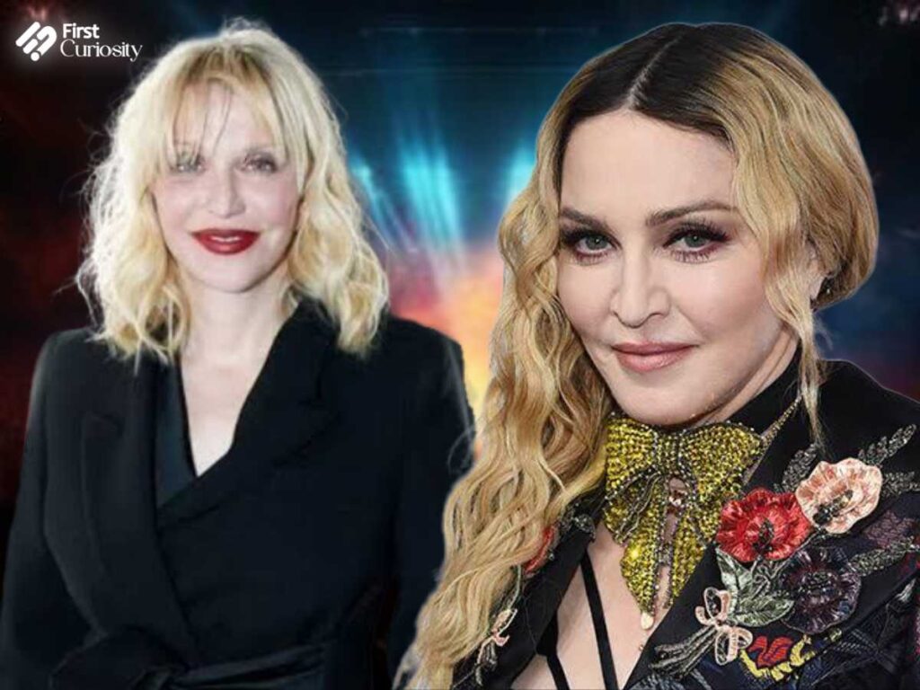 Courtney Love and Madonna