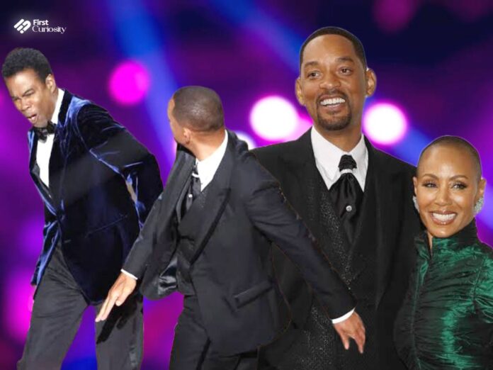 (Left to Right) Chris Rock, Will Smith, and Jada Smith