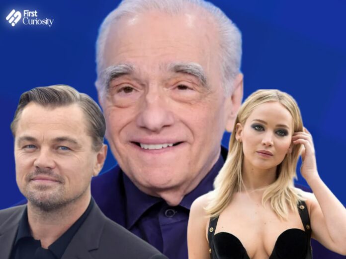 Leonardo DiCaprio, Martin Scorsese and Jennifer Lawrence