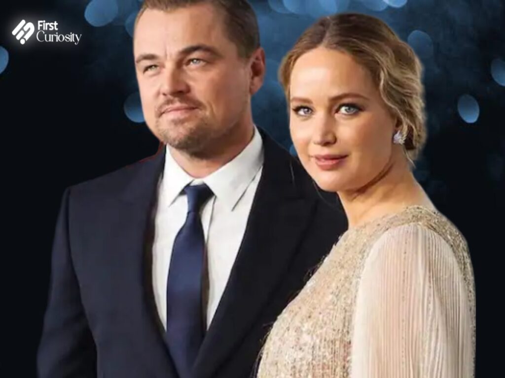 Leonardo DiCaprio and Jennifer Lawrence 