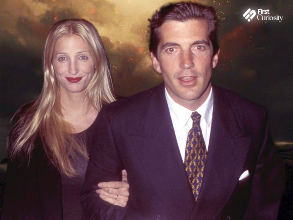 Picture of John F. Kennedy Jr. And Carolyn Bessette Kennedy