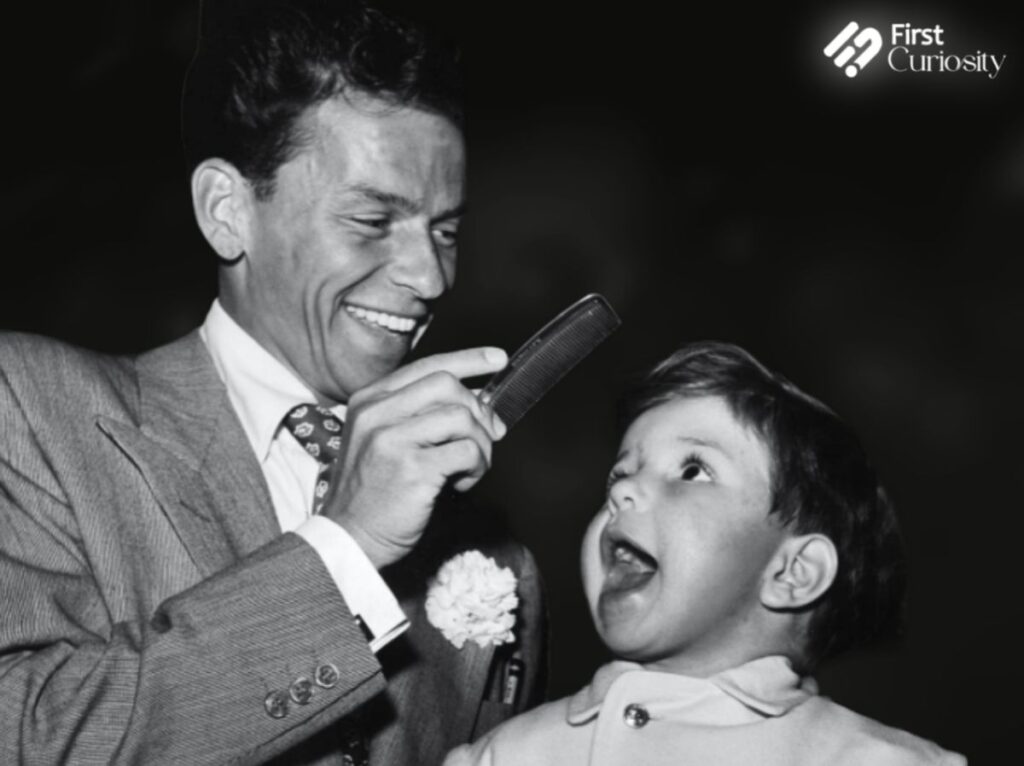 Frank Sinatra and his son